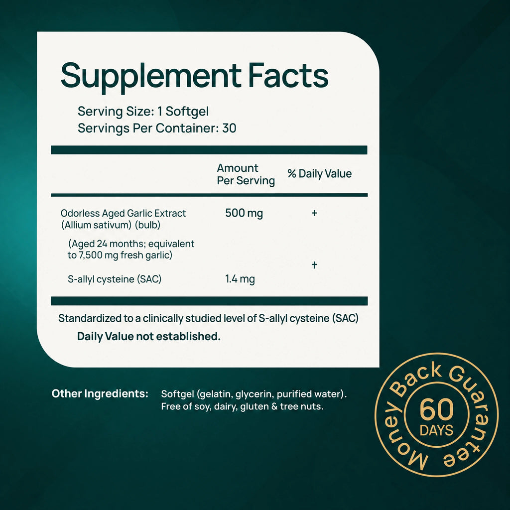 Aged Garlic Extract - 7,500mg Odorless