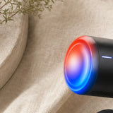 Close-up of the RapidRecover hot and cold compress head, red and blue